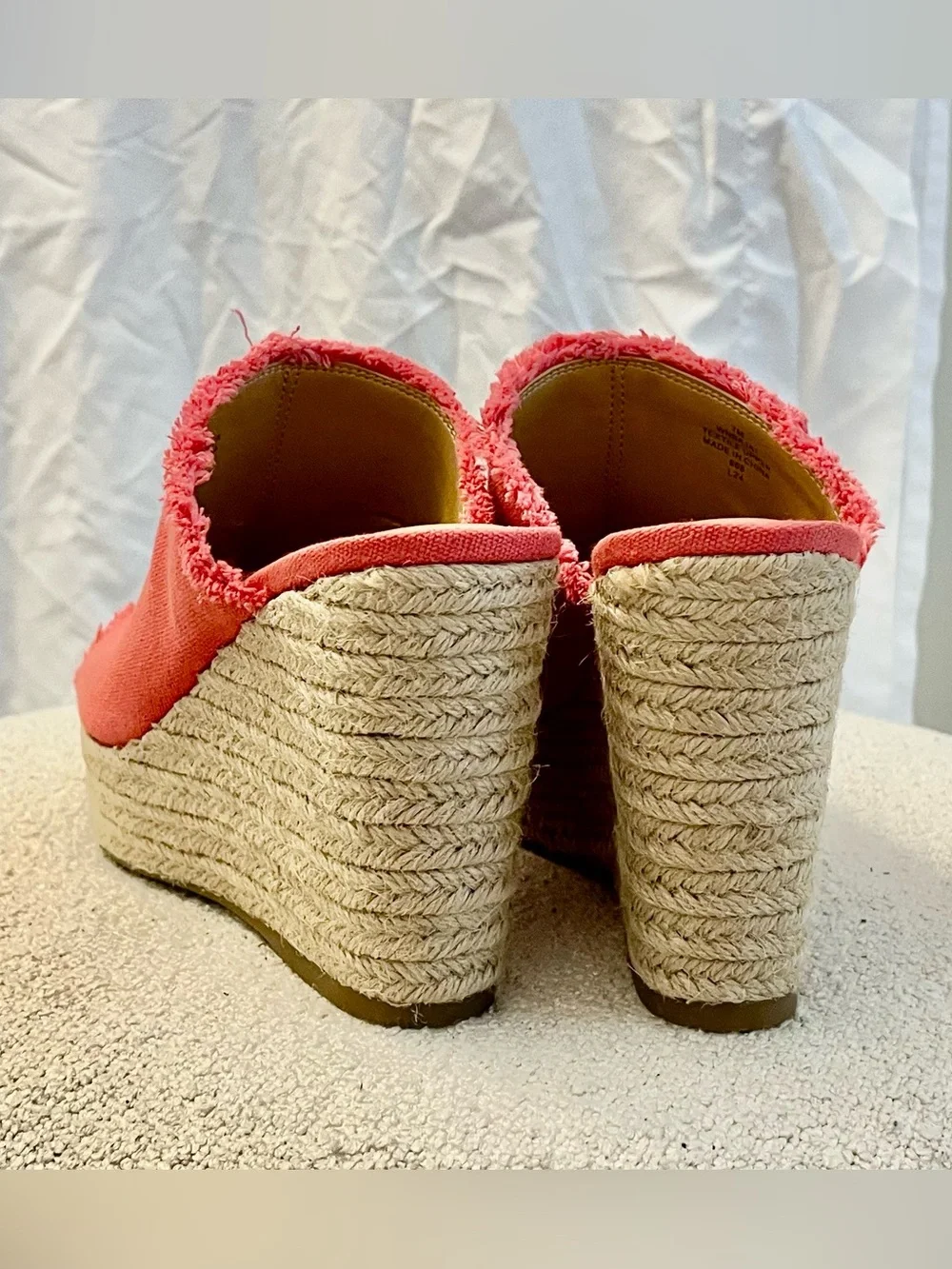 Nine West Women’s Coral Espadrille Wedge Slide Mules - never worn!